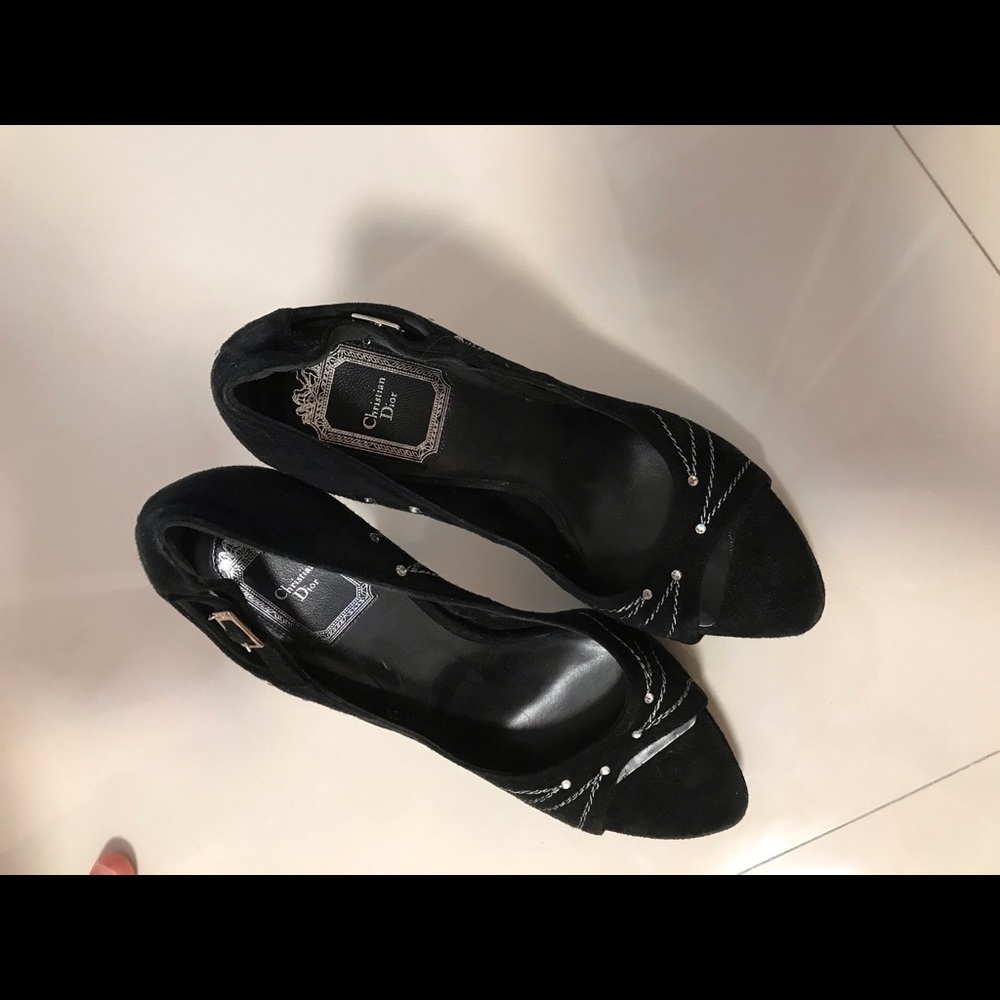 Black Christian Dior shoes. New. 36.5/38